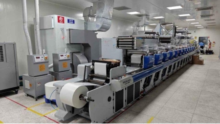 ZJR-350G 12-Color Flexographic Press Installation for Holostik India