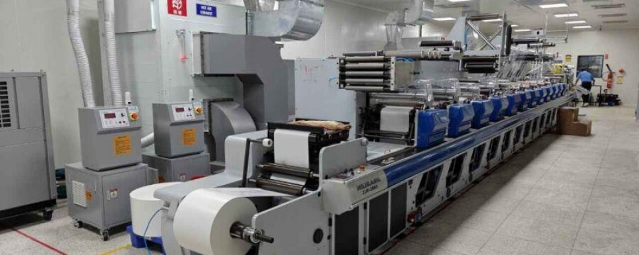 ZJR-350G 12-Color Flexographic Press Installation for Holostik India